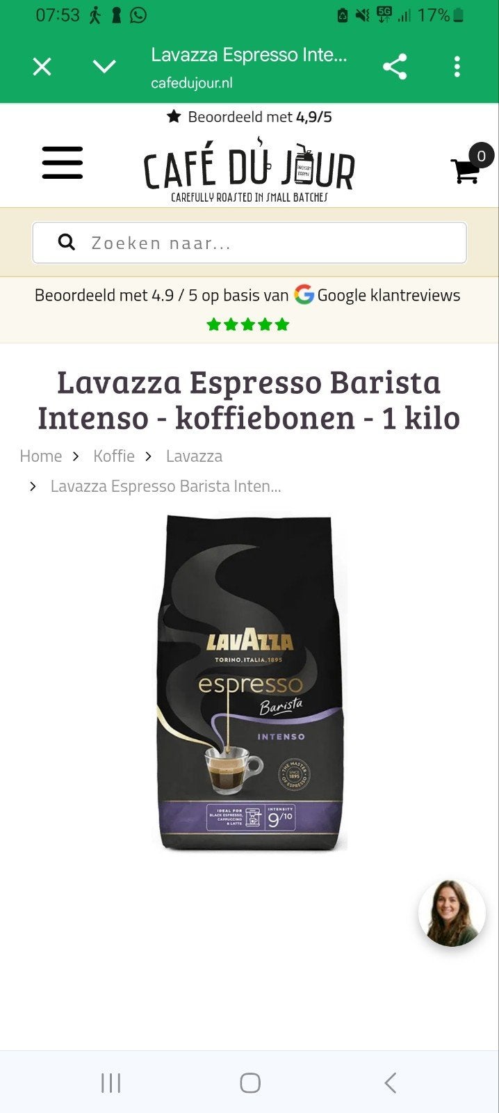 koffie of bonen, Ophalen of Verzenden