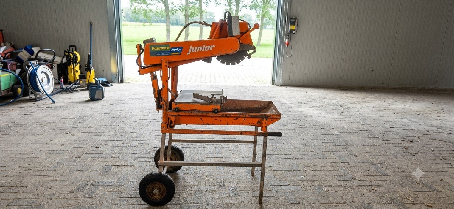 norton clipper, steenzaag, tegelzaag, betonzaag, 380v, Tuin en Terras, Ophalen, Norton clipper, Elektrisch, Handmatig