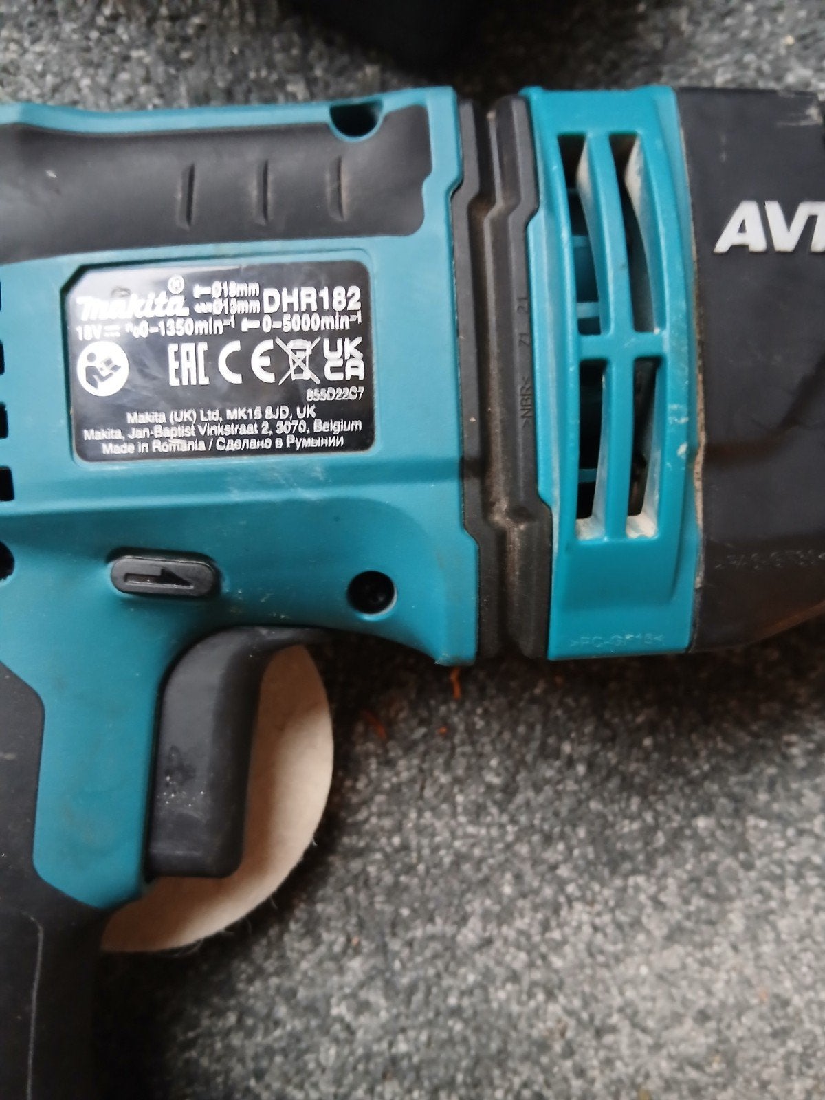 Makita DHR182 18V Accu Boorhamer AVT, Ophalen of Verzenden, Gebruikt, Boor- en/of Breekhamer, Klopboormechanisme