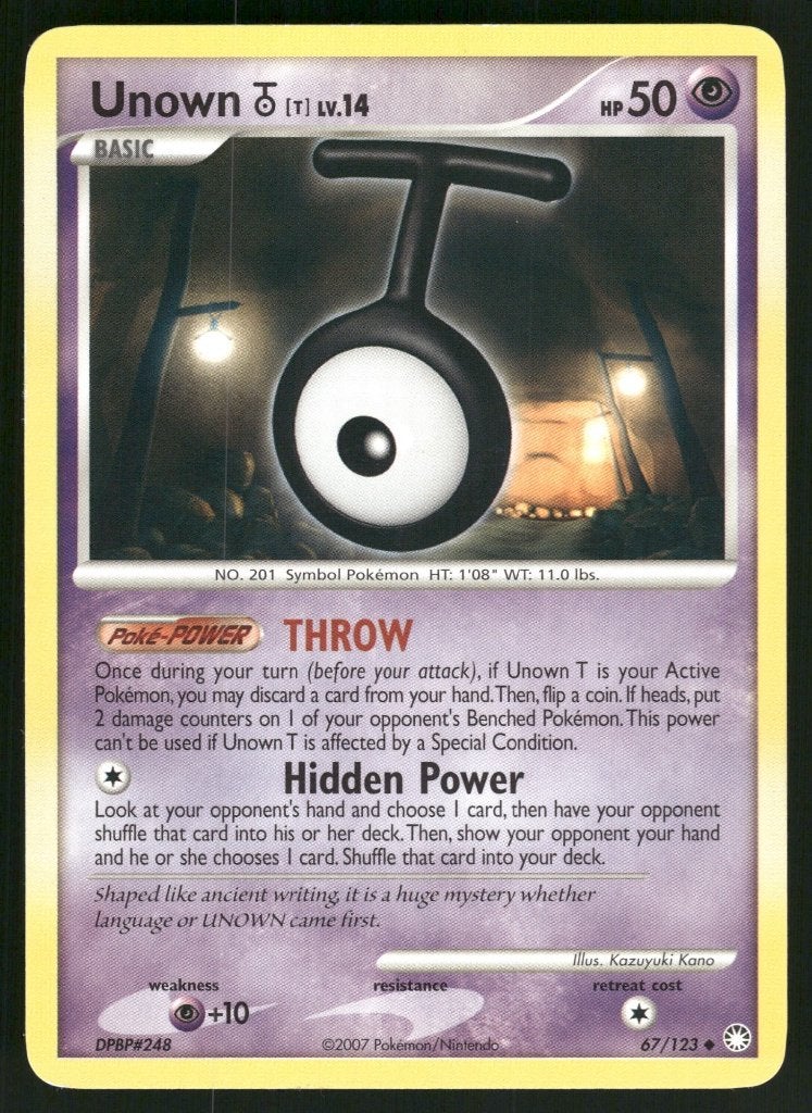 Unown [T] 67/123 - Mysterious Treasures (EX), Verzenden, Gebruikt