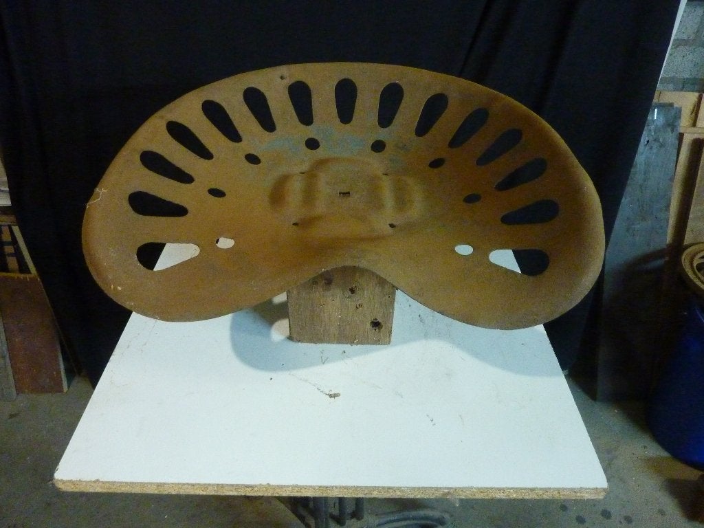 stalen zetel, Antiek en Kunst, Ophalen of Verzenden