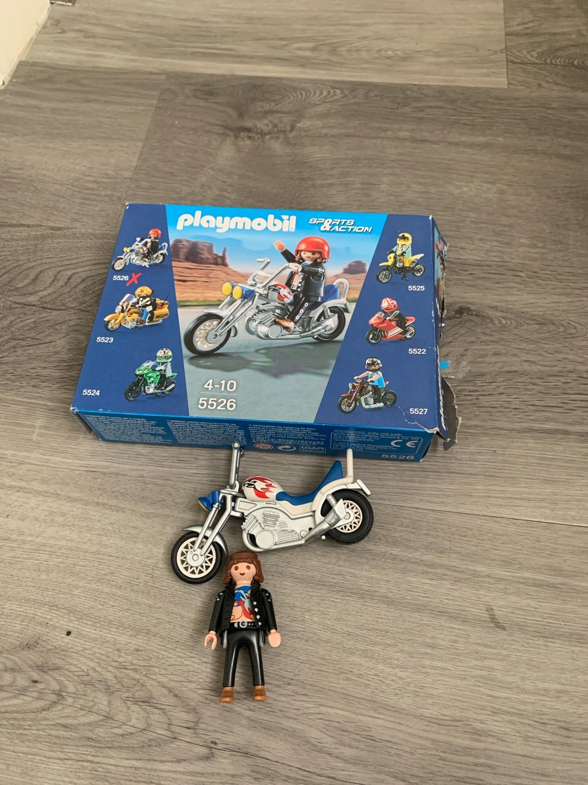 Playmobil Motor met Biker (Set 5526), Ophalen of Verzenden, Gebruikt