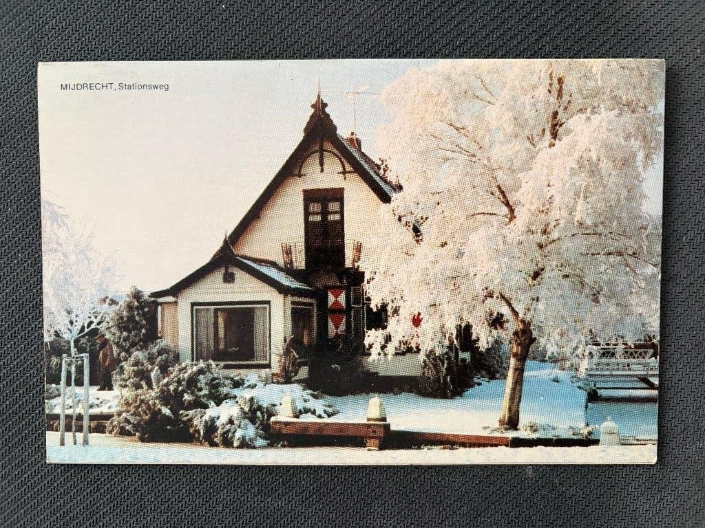 Kerstkaart Mijdrecht Stationsweg, Ophalen of Verzenden, 1980 tot heden, Ongelopen, Utrecht
