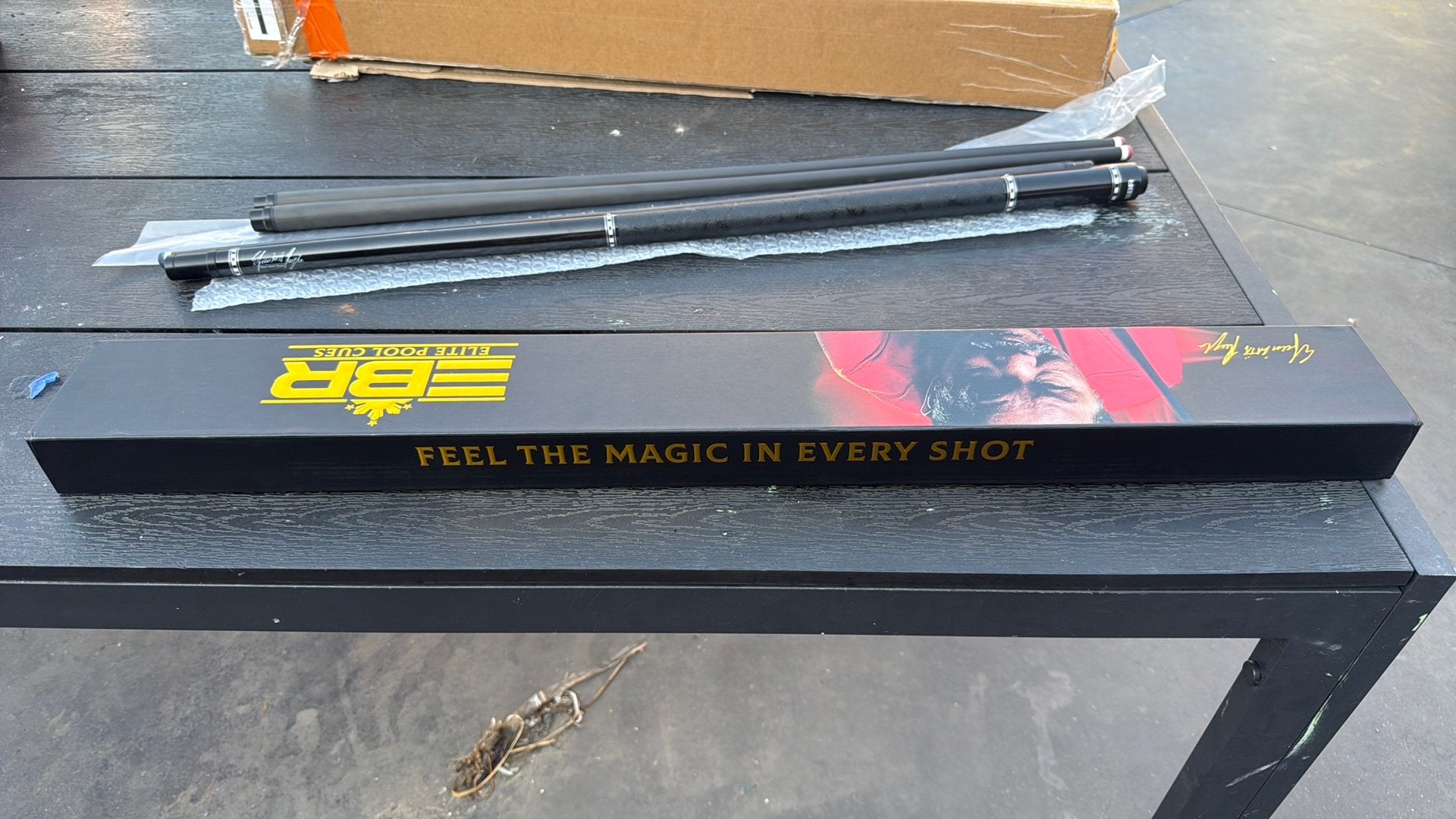 EBR Elite Pool Cue + 2 Carbon Fiber Shafts | set, Sport en Fitness, Biljarten en Poolen, Ophalen of Verzenden, Zo goed als nieuw