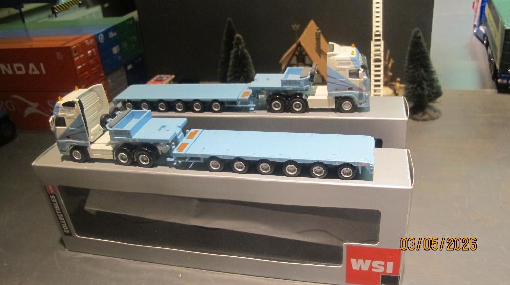 WSI Cepelludu Volvo Globetrotter XL 6x4 + Semitrailer in OVP, Hobby en Vrije tijd, Modelauto's | 1:87, Ophalen of Verzenden, Zo goed als nieuw