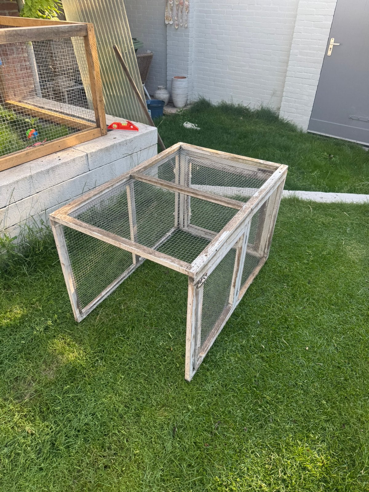 Konijnenren, Dieren en Toebehoren, Knaagdieren en Konijnen | Hokken en Kooien, Ophalen, 110 cm of meer, 60 tot 90 cm, Zo goed als nieuw