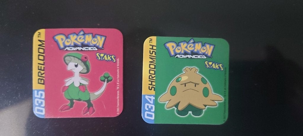 magneten speelgoed pokemon panini staks Shroomish Breloom, Ophalen of Verzenden, Nieuw