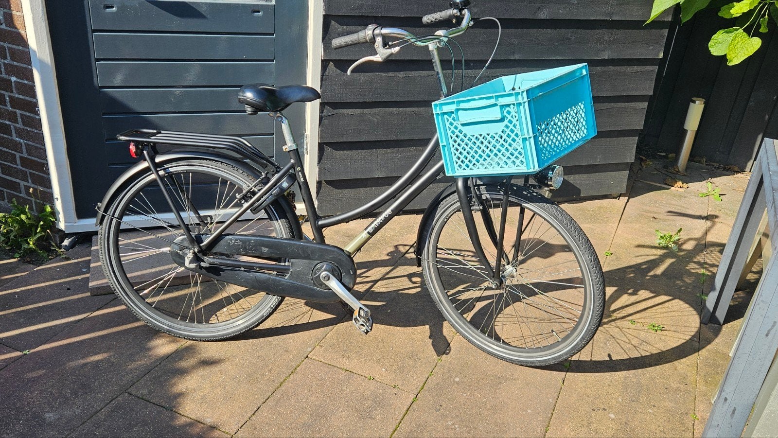 Batavus cnctd transportfiets met Voordrager en Mand, Fietsen en Brommers, Terugtraprem, Gebruikt, 47 tot 50 cm, Versnellingen