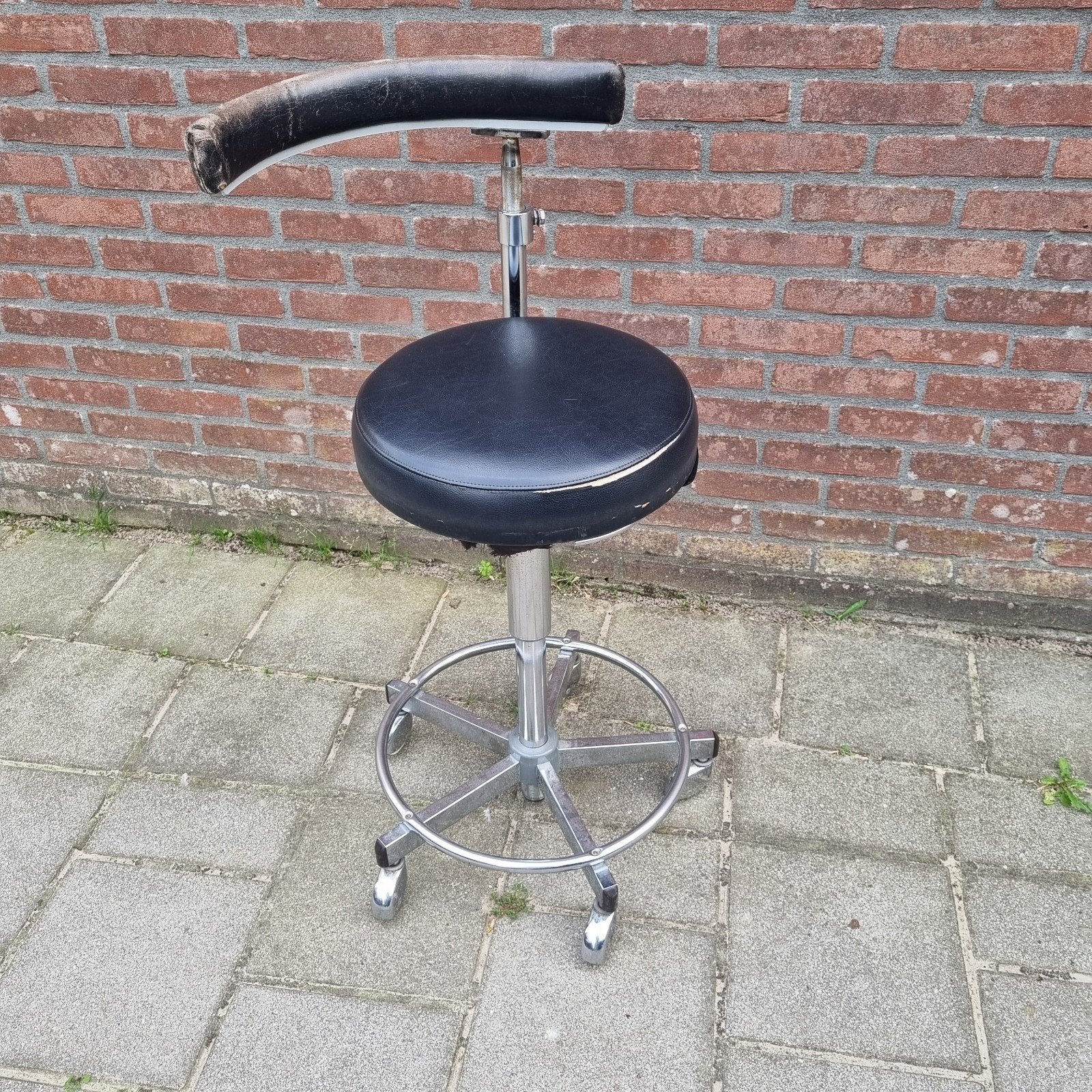 vintage tandarts stoel merk Jorg u Sohn restauratie object, Ophalen, Ergonomisch, Gebruikt, Zwart