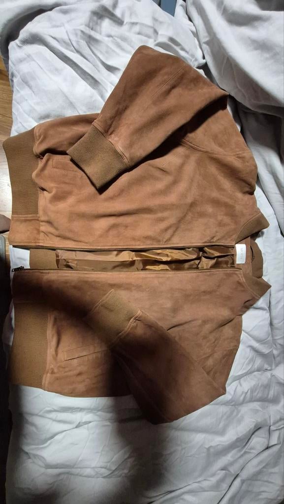 Mona suède bomber jack cognac, Ophalen of Verzenden