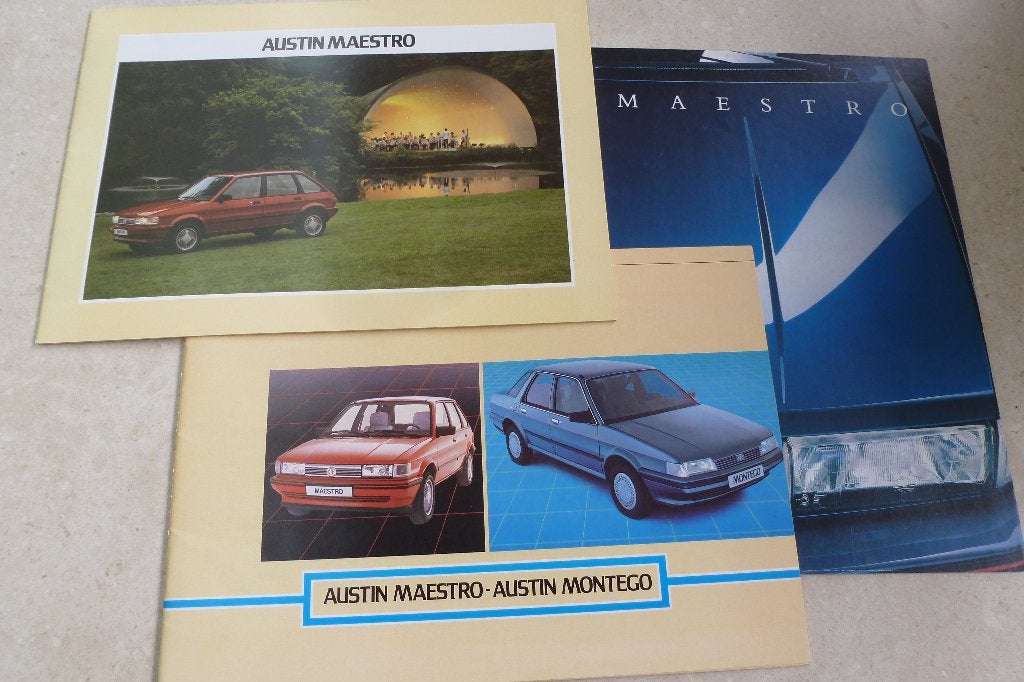 Austin Maestro en Montega folderset 3 voor 3,00 ! Nederlands, Ophalen of Verzenden, Zo goed als nieuw, Overige merken