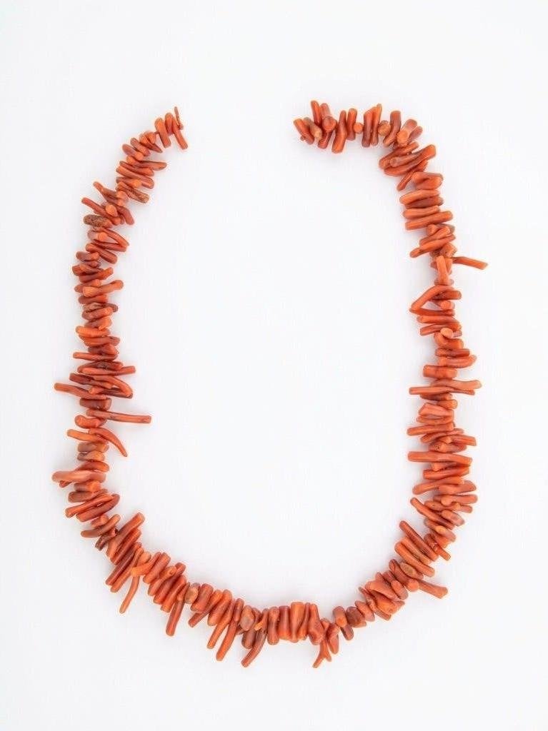 Antieke koraal streng (Corallium Rubrum) - Pre-convention, Ophalen of Verzenden, Overige materialen, Ketting