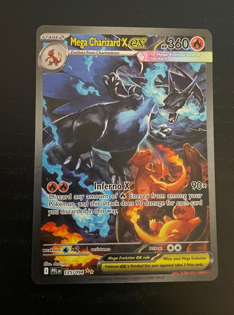 Mega Charizard X ex 125 – Phantasmal Flames – Mint, Hobby en Vrije tijd, Verzamelkaartspellen | Pokémon, Ophalen, Nieuw, Losse kaart
