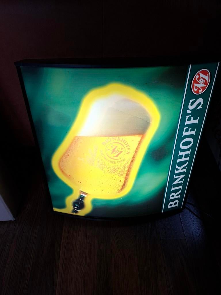 Brinkhoff's No.1 Lichtbak - Reclamebord Bier, Ophalen of Verzenden, Gebruikt, Lichtbak of (neon) lamp
