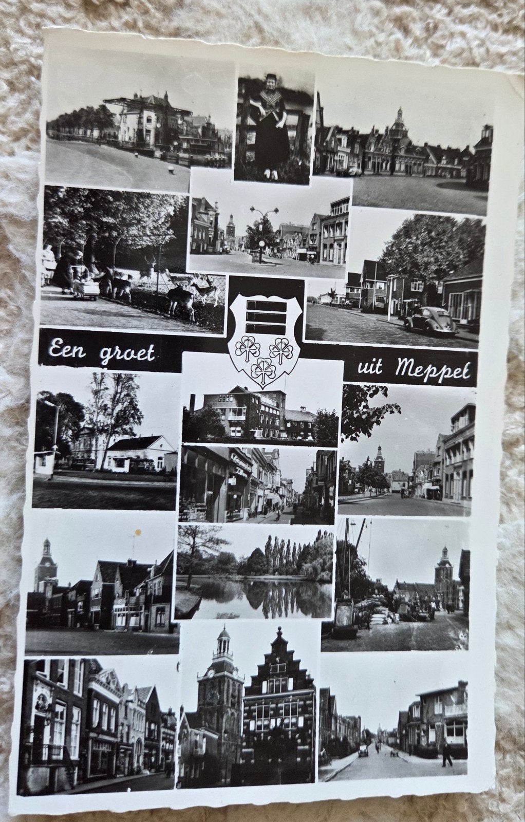 Oude ansichtkaart Meppel - Een groet uit Meppel, Verzenden, 1940 tot 1960, Gelopen, Drenthe