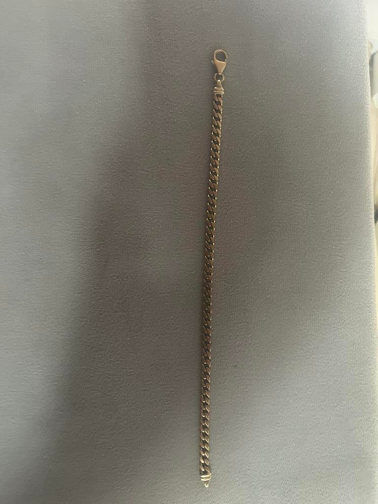 8 karaat rose goud cuban armband, Ophalen, Zo goed als nieuw, Goud, Goud