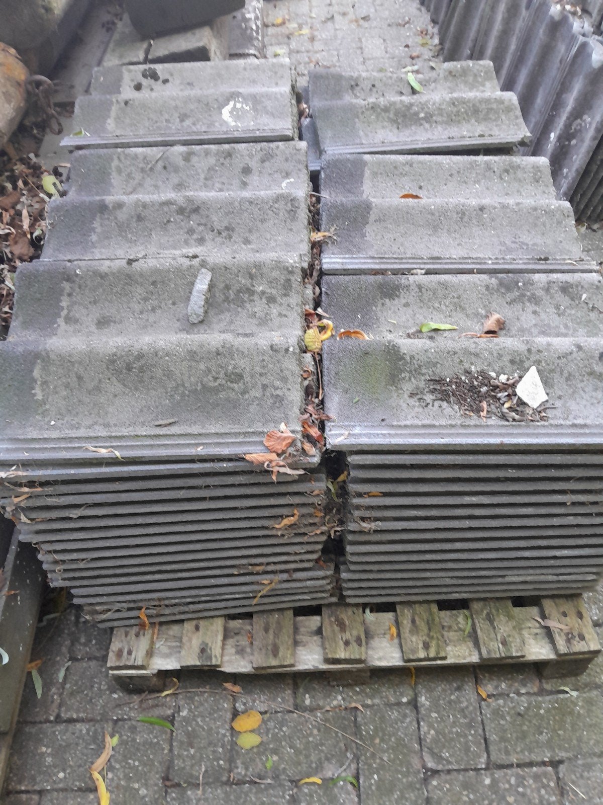 Dakpannen beton, zwart, Ophalen, Steen of Klei, Zwart, 15 m² of meer