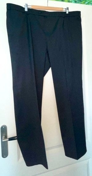 Herenpantalon donkergrijs, Overige maten, Grijs, Gedragen, C&A