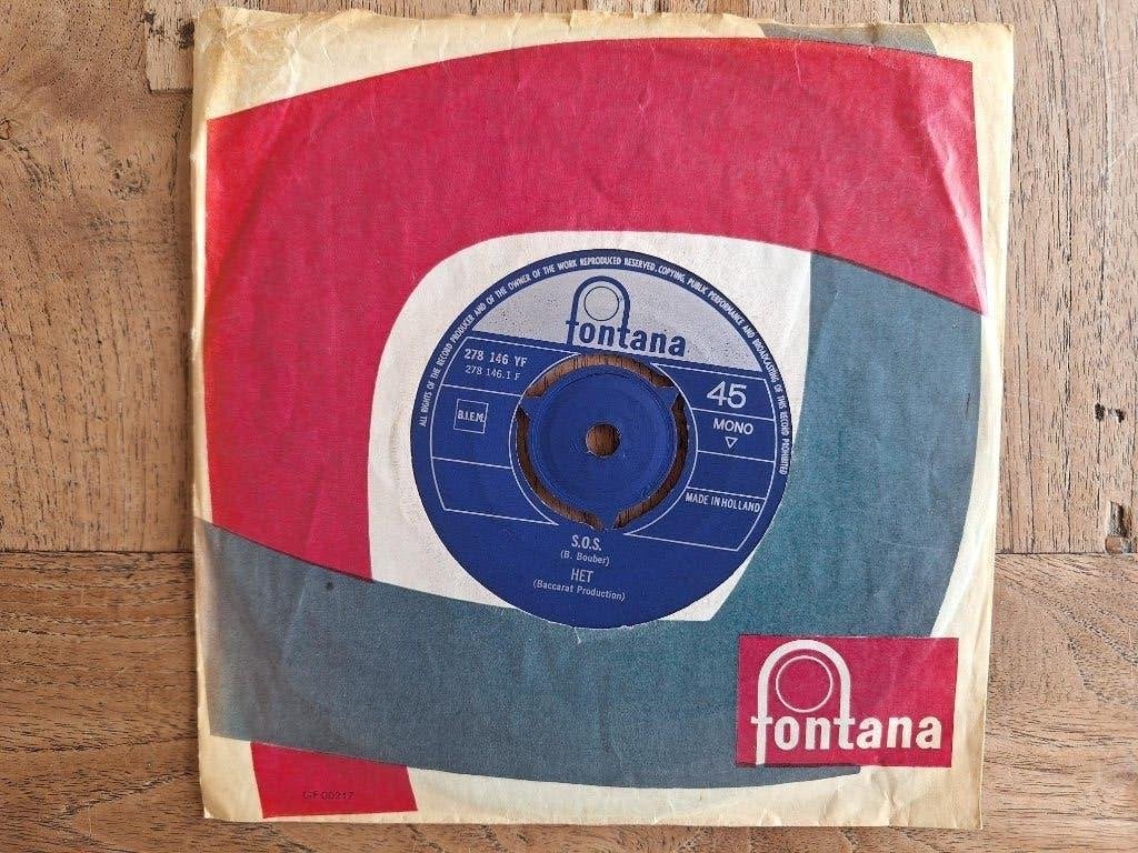 HET, S.O.S ,I Call You Bluff, 278146 yf,1967,Piraat,Psy.Rock, Cd's en Dvd's, Vinyl Singles, 7 inch, Ophalen of Verzenden, Zo goed als nieuw