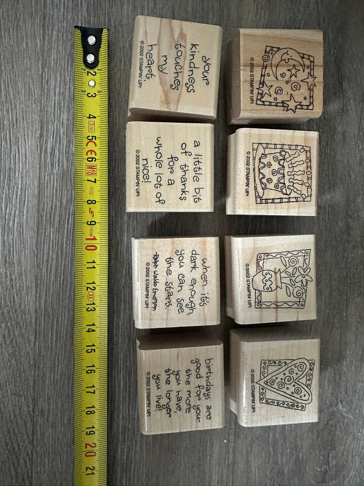 Stampin’ Up! Quick & Cute, Ophalen of Verzenden, Zo goed als nieuw, Houten stempel