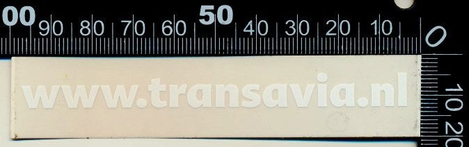 Sticker: Transavia (2), Ophalen of Verzenden, Zo goed als nieuw, Bedrijf of Vereniging