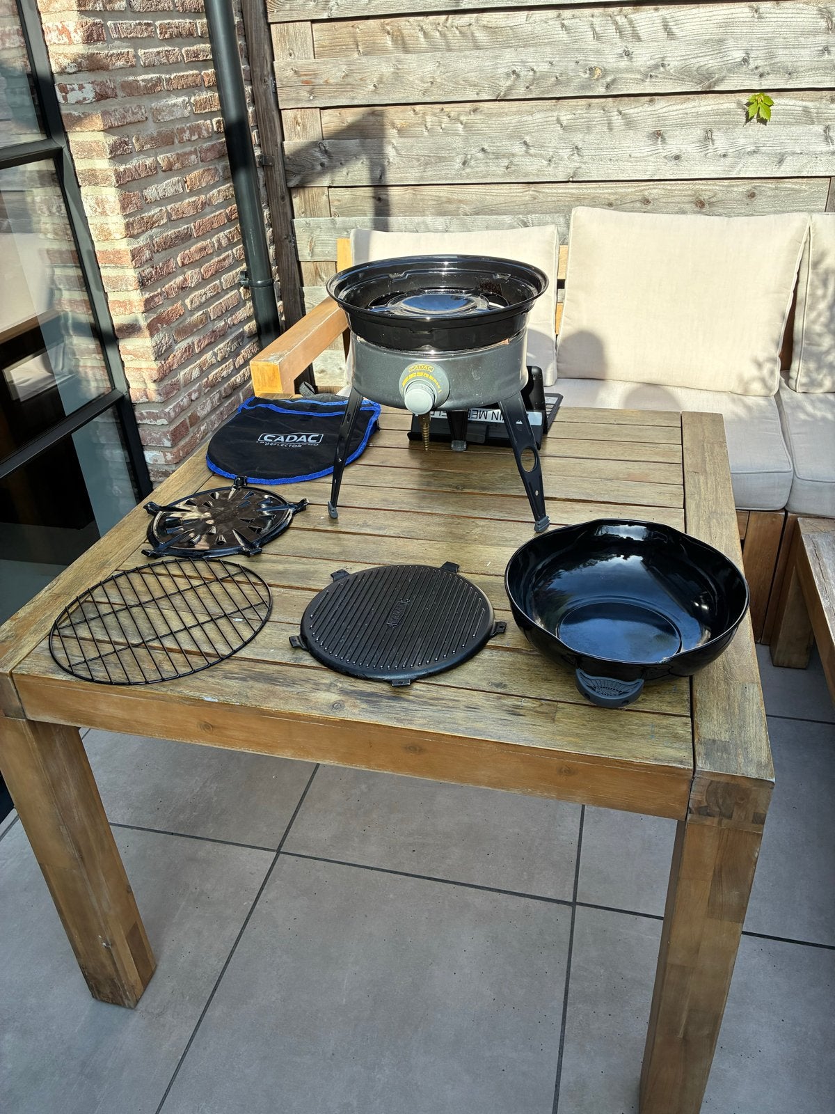 CADAC Safari Chef 2 - Compacte Gasbarbecue/Skottelbraai, Ophalen, Zo goed als nieuw