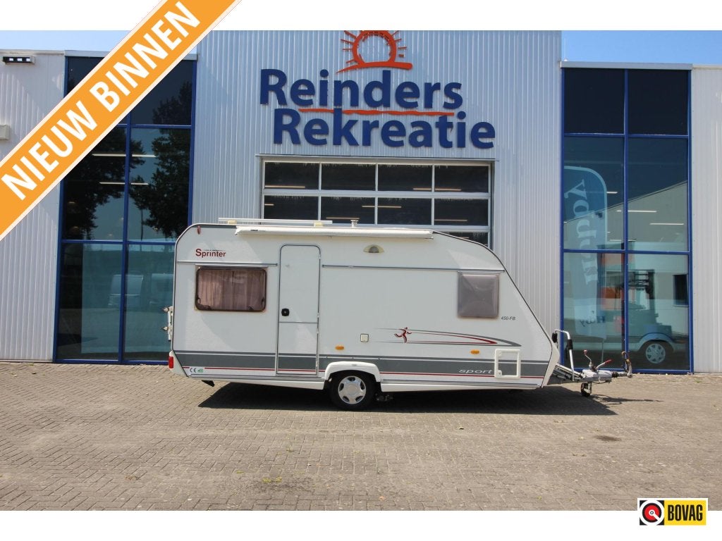 Beyerland Sprinter Sport 450 FB Mover, Luifel, Voortent,, Rondzit, Schokbreker, Bedrijf, 4 tot 5 meter