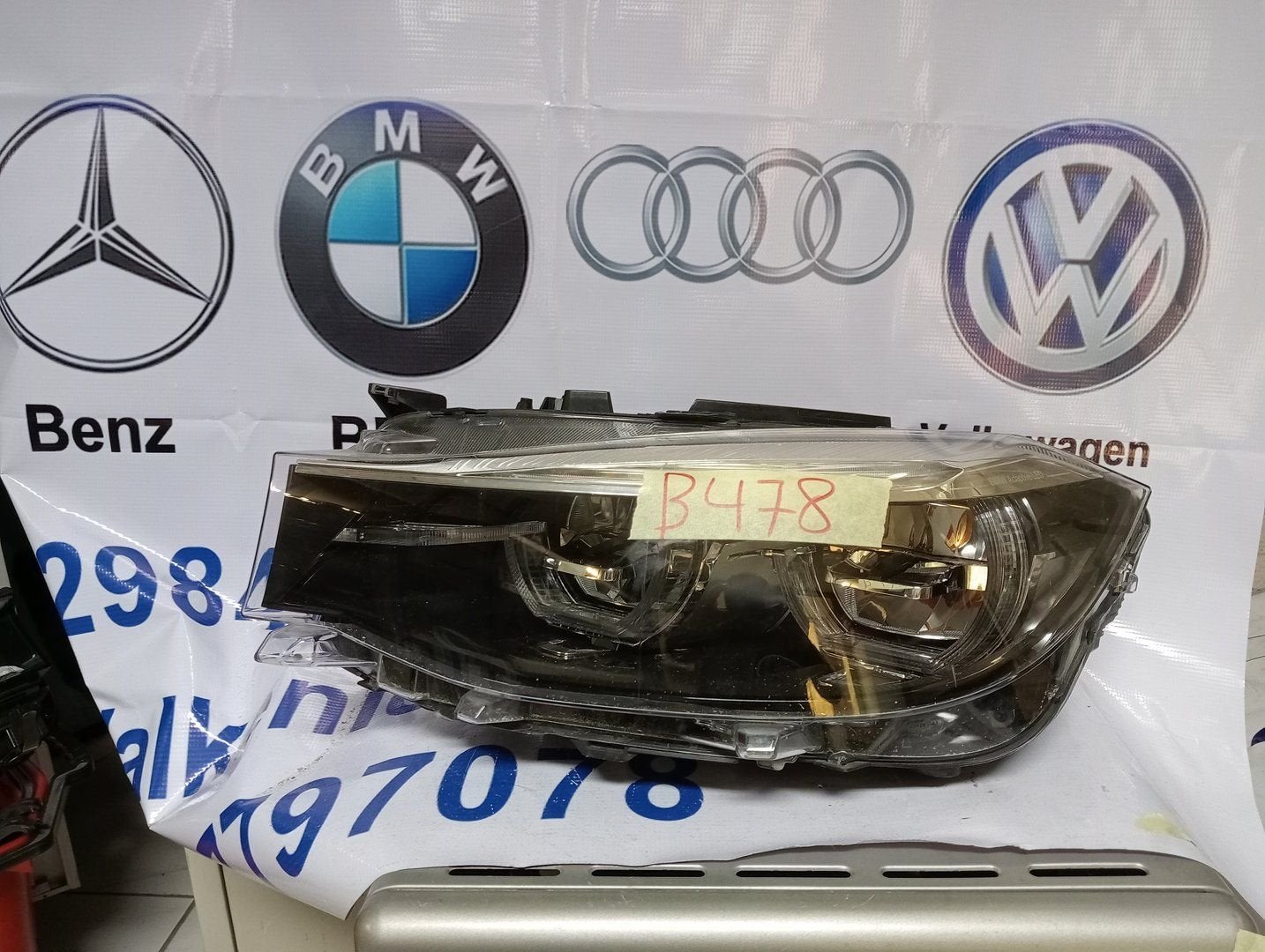 Koplamp BMW 3 GT F34 LCI FACELIFT VOLL LED LINKS ORGINEEL 63, Gebruikt, -, -, Ophalen of Verzenden