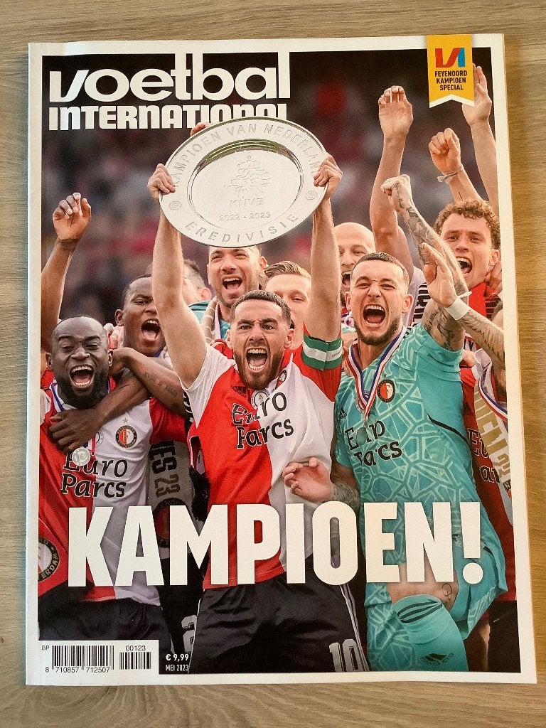 Voetbal International Feyenoord Kampioen 2023, Ophalen of Verzenden, Zo goed als nieuw, Feyenoord, Boek of Tijdschrift