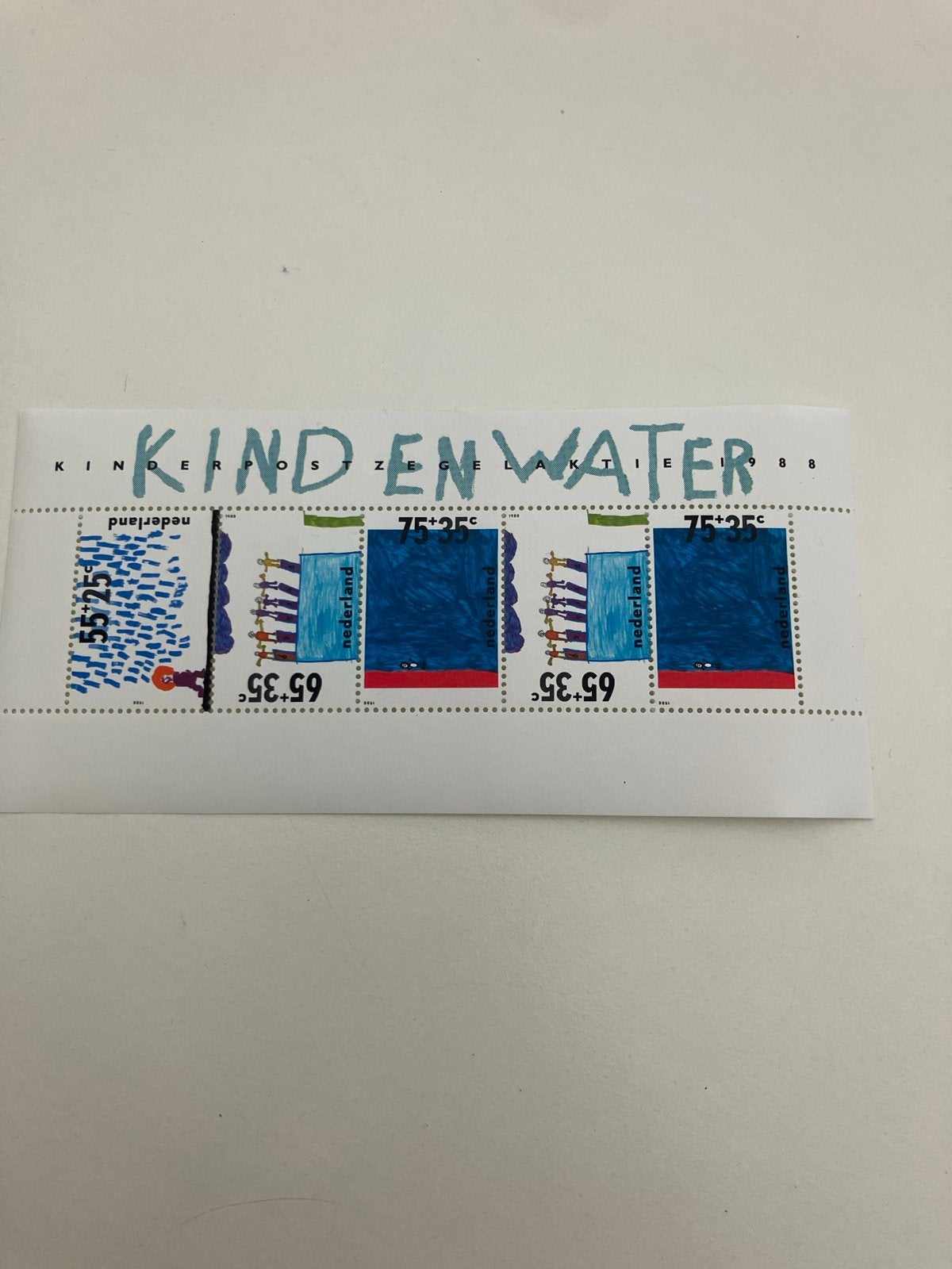 Kinderpostzegels 1988 - Kind en Water, Postzegels en Munten, Postzegels | Nederland, Ophalen of Verzenden, Na 1940, Postfris
