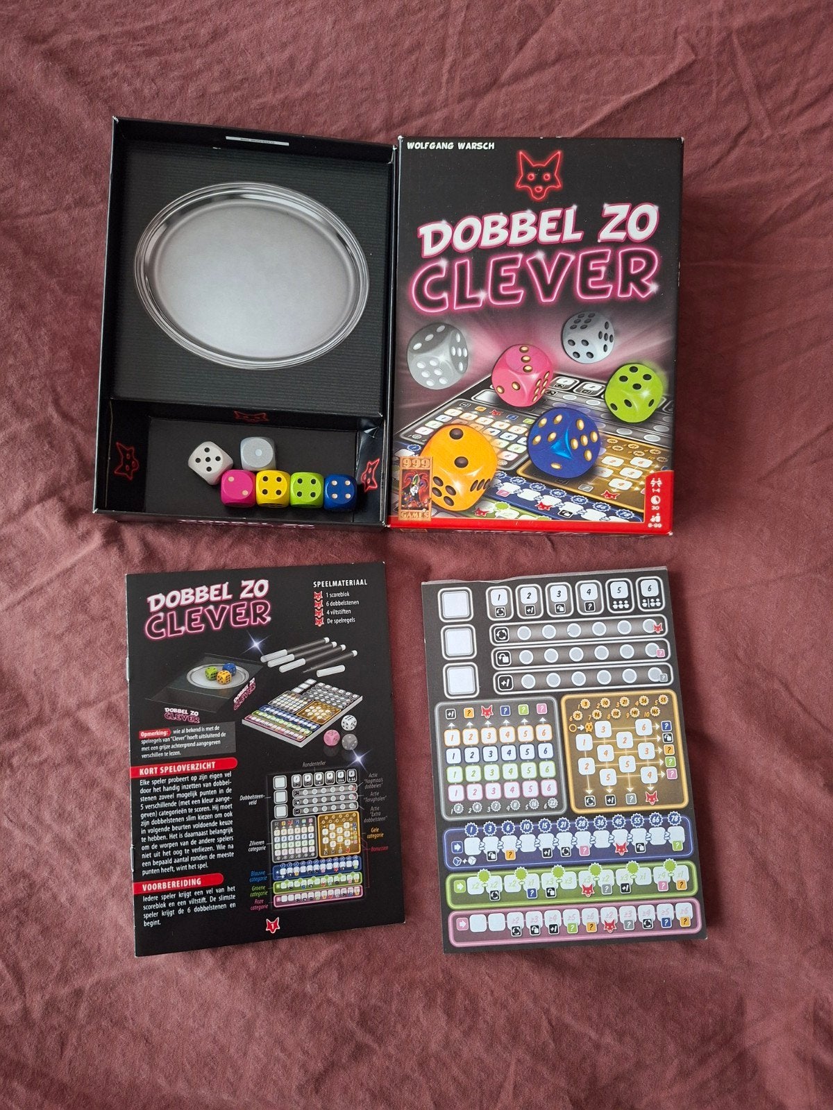Dobbel zo Clever + Qwixx, Ophalen of Verzenden, Zo goed als nieuw