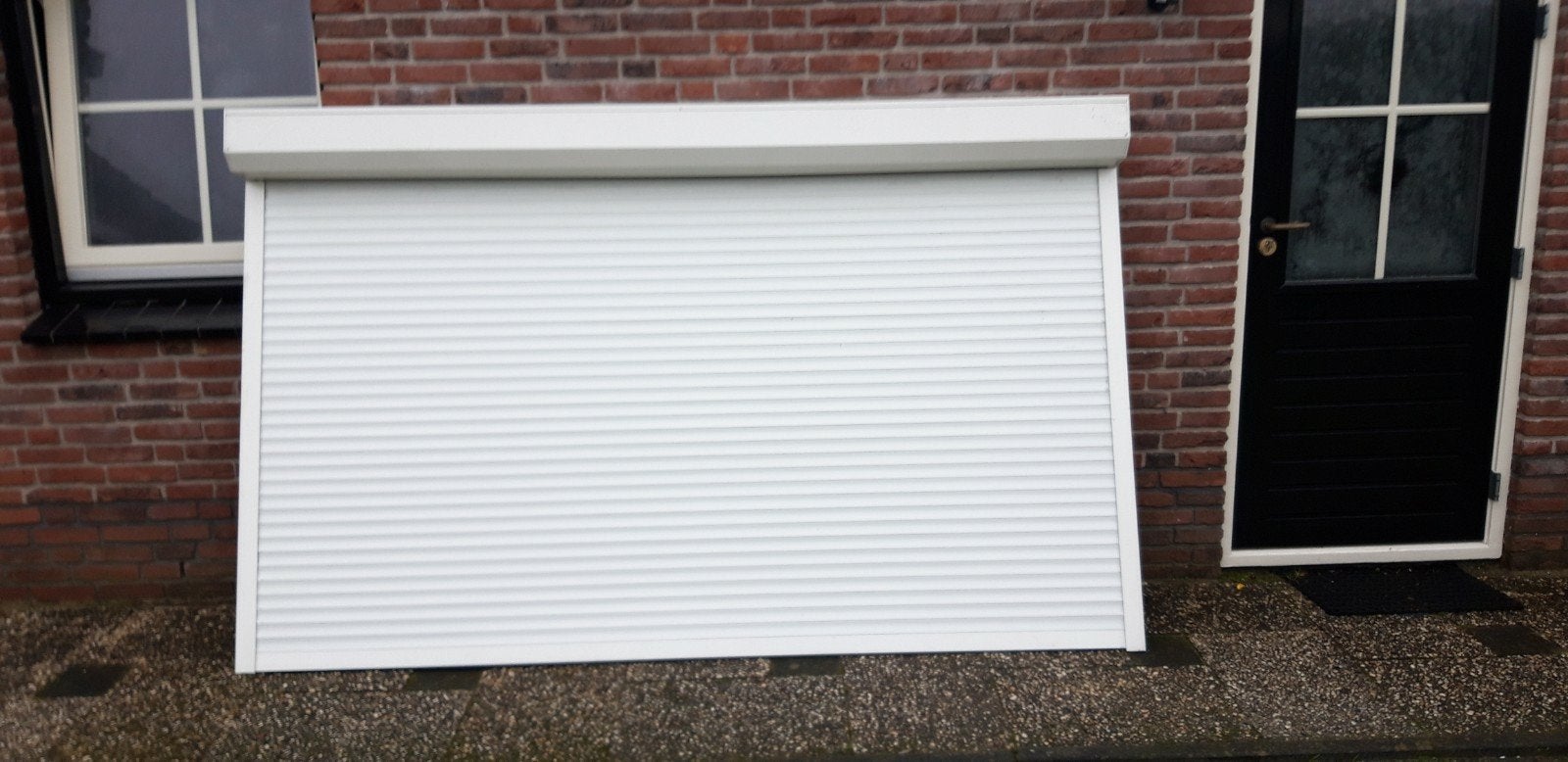 Breed rolluik elektrisch 2270mm x 1180mm 9001, Ophalen, Zo goed als nieuw, Rolluik, Elektrisch