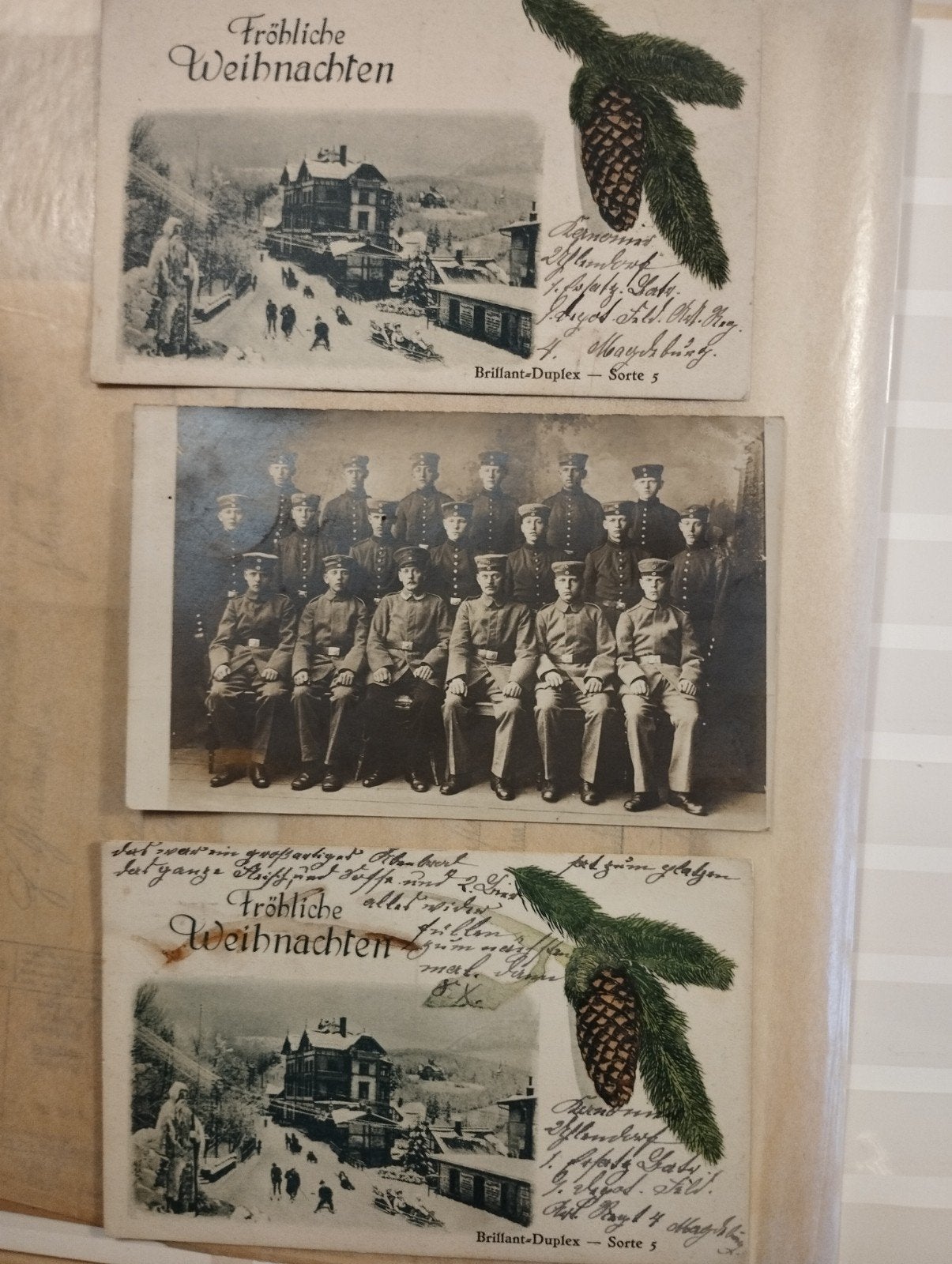 Bijzondere verzameling kaarten, veldpost in kabe album., Ophalen of Verzenden