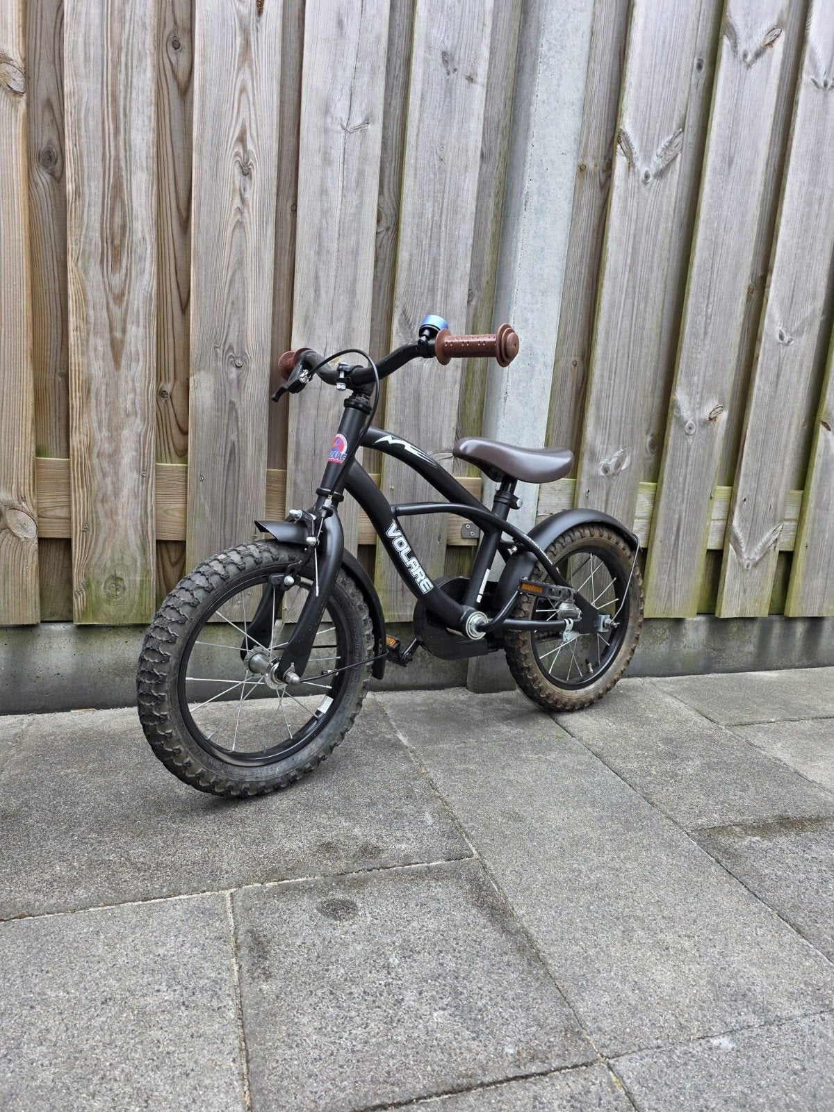Volare kinderfiets 14 inch - Zwart, Ophalen, Gebruikt, Minder dan 16 inch, Volare
