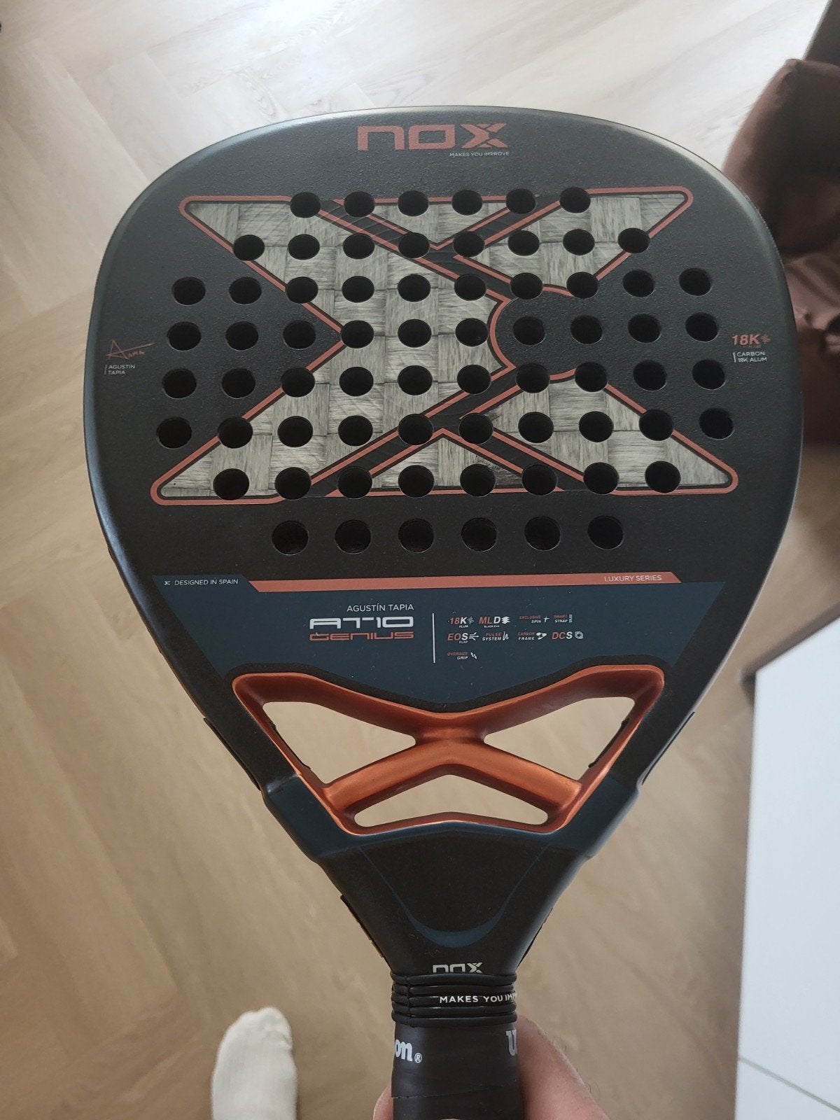 Nox AT10 Genius Agustin Tapia Padelracket, Ophalen, Zo goed als nieuw