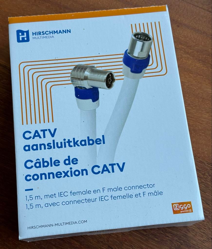 Hirschmann CATV aansluitkabel 1,5 m, Verzenden, Nieuw, Minder dan 2 meter, Coaxiale kabel