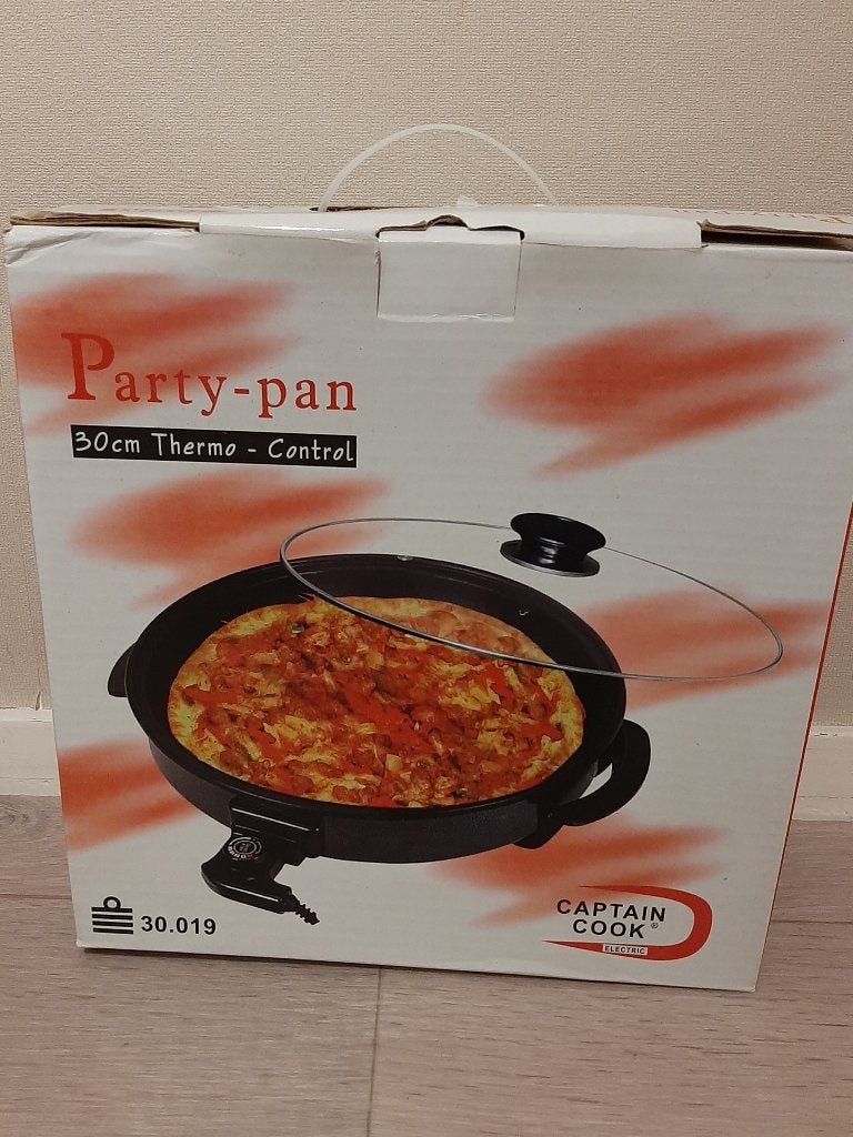 Elektrische partypan party-pan Captain Cook 30 cm NIEUW!, Ophalen, Nieuw, Overige materialen