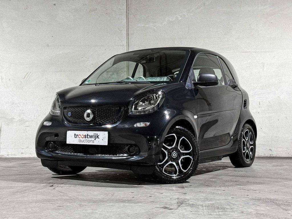 Smart - fortwo - EQ 18 kWh, Auto's, Smart, 7 min, Cabriolet, 82 pk, Zwart
