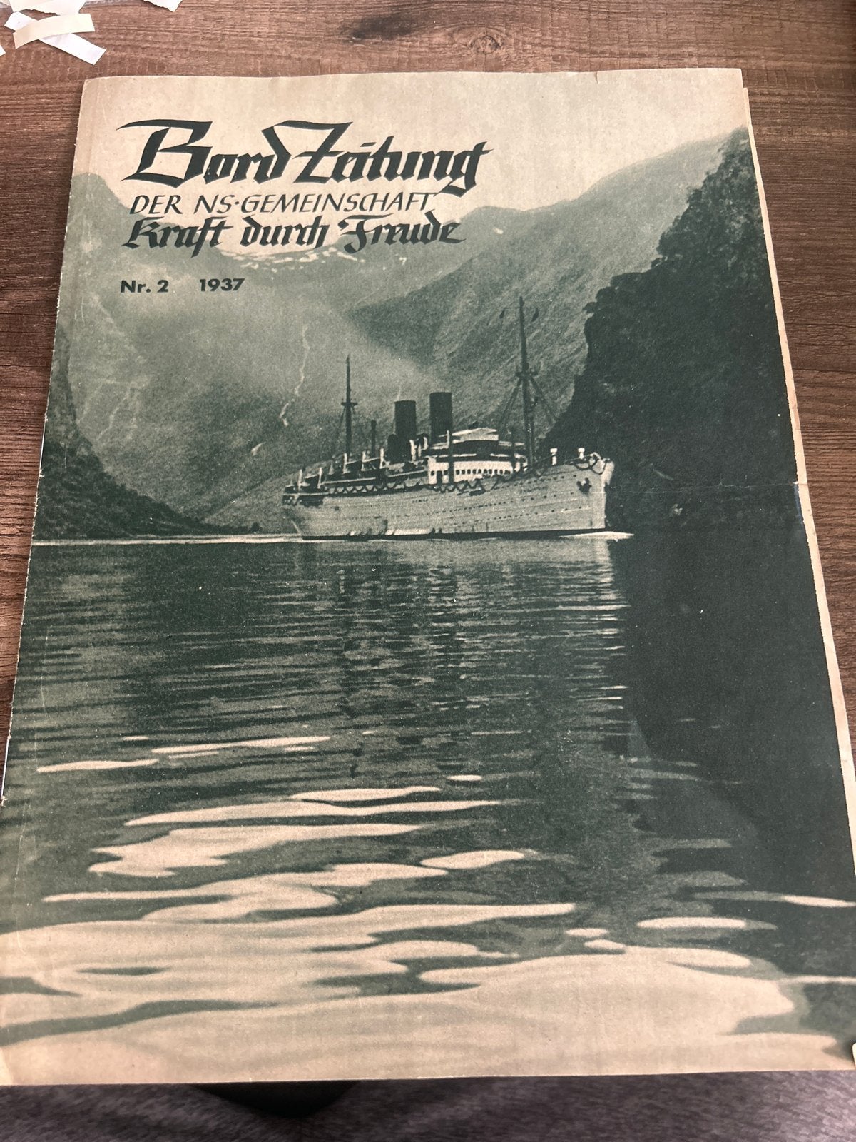 Bord Zeitung Nr. 2 1937 - NS-Gemeinschaft Kraft durch Freude, Verzenden, Gelezen
