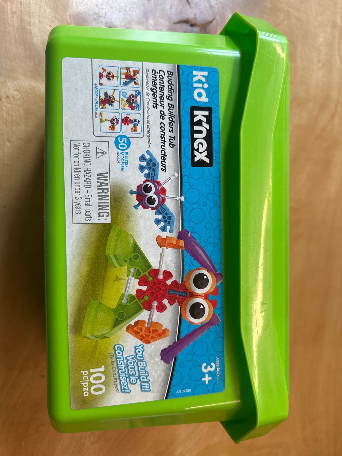 Kid K'nex Budding Builders Tub - 100 onderdelen, Ophalen of Verzenden, Zo goed als nieuw, K'nex