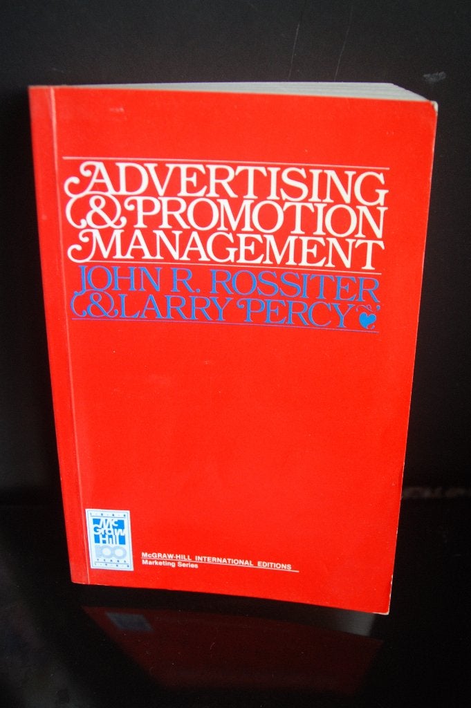 Advertising & Promotion Management - Rossiter Percy Reclame, Verzenden, Gelezen, Economie en Marketing