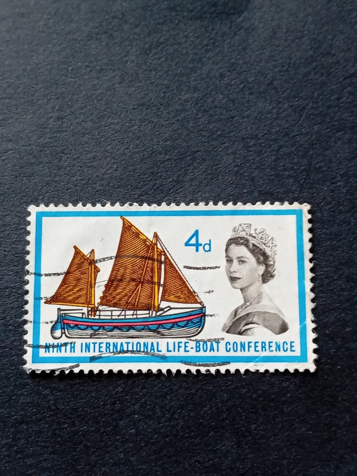 Postzegel Koningin Elizabeth II - Reddingboot Conferentie, Ophalen of Verzenden, Na 1940, Gestempeld