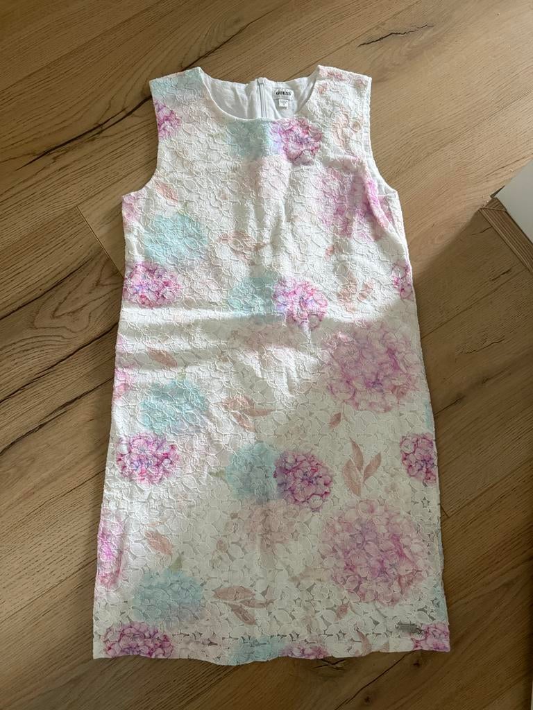 Guess jurk voor meisje, maat 12, bloemenprint, Ophalen of Verzenden, Zo goed als nieuw, Meisje