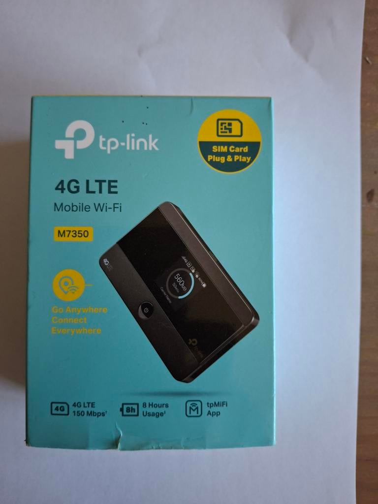 TP-Link M7350 4G LTE Mobiele Wi-Fi Router, Ophalen of Verzenden, Zo goed als nieuw, Router, TP-Link
