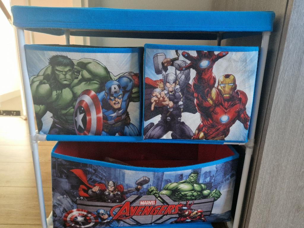 Opbergbox avengers, Kinderen en Baby's, Boxen, Ophalen, Gebruikt, Rond