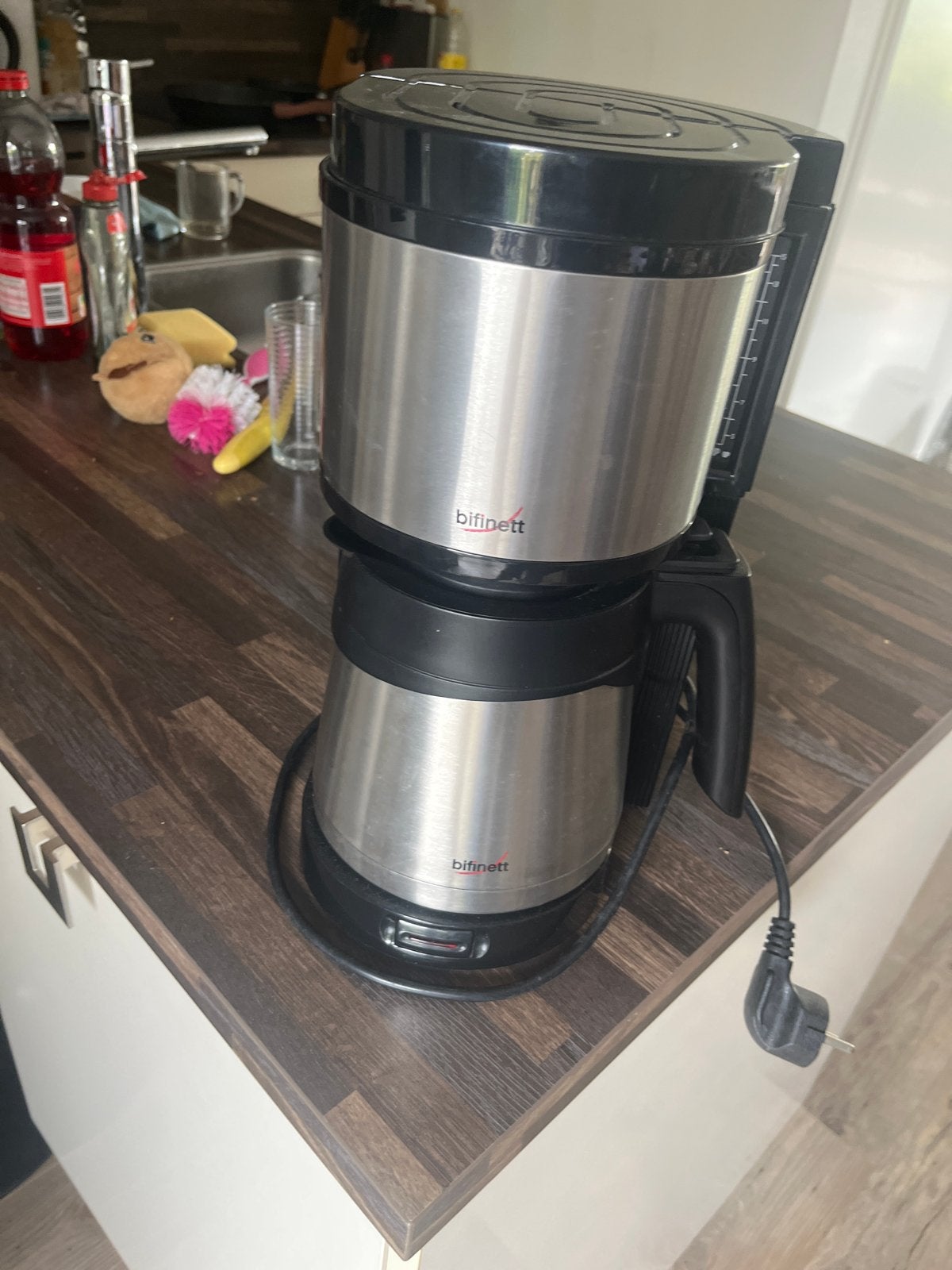 Bifinett Koffiezetapparaat met Thermoskan, Witgoed en Apparatuur, Ophalen, 10 kopjes of meer, Koffiemachine, Gemalen koffie