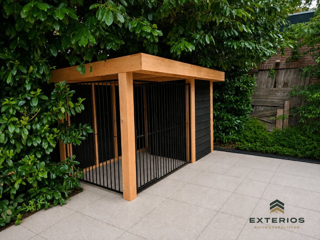 Hondenkennel met nachthok - Tijdelijke aanbieding, Dieren en Toebehoren, Ophalen, Hondenkennel, 110 cm of meer, 100 cm of meer