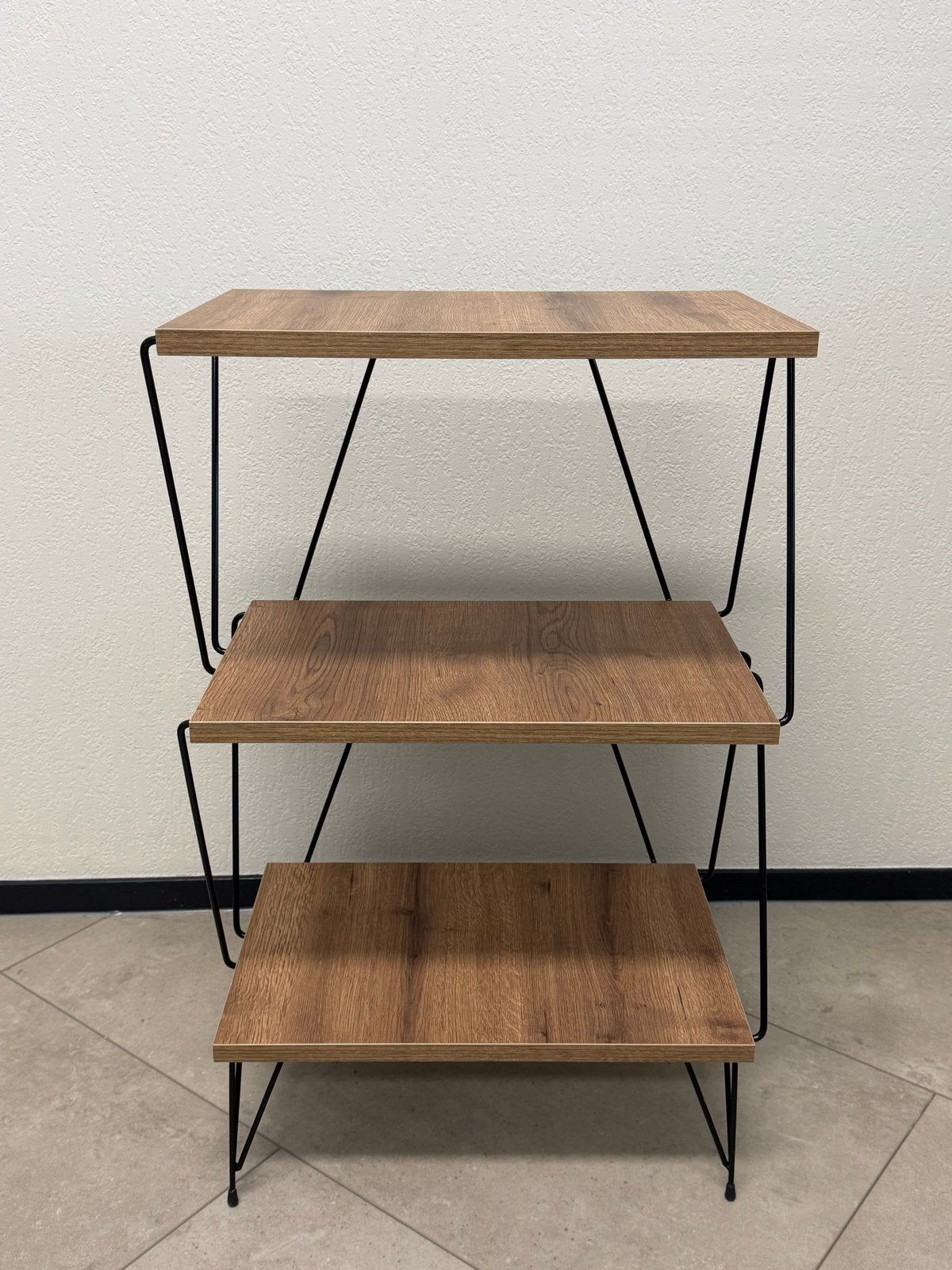 3-laags houten plank met metalen frame, Ophalen, Nieuw