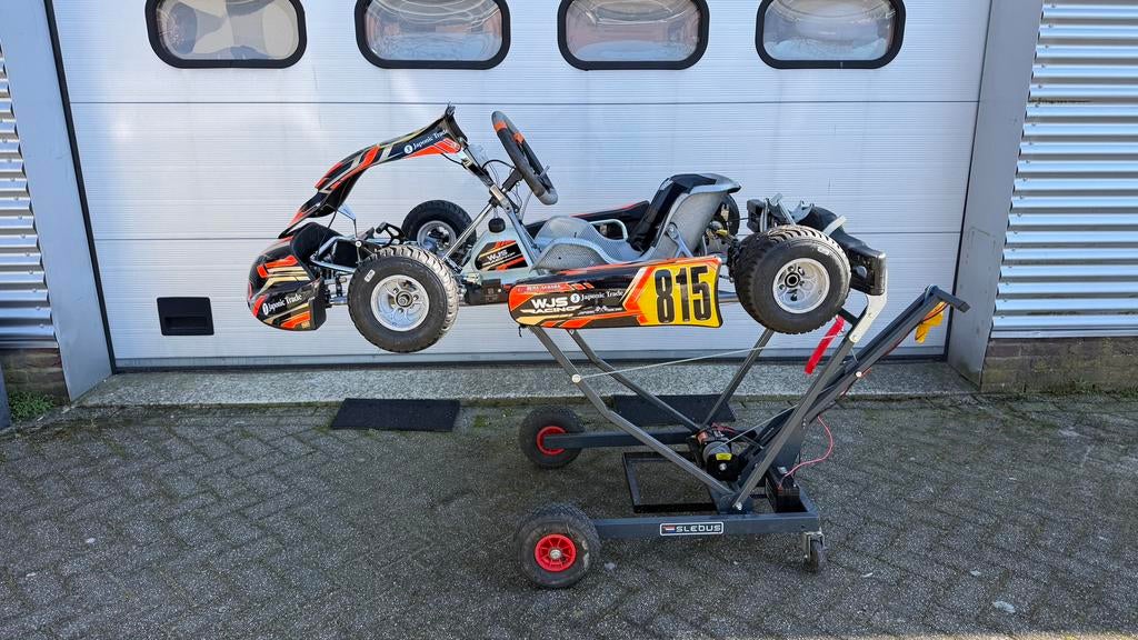2x Kart Republic (KR) Mini Chassis, Trolley + A Lot of Parts, Ophalen, Zo goed als nieuw, Kart