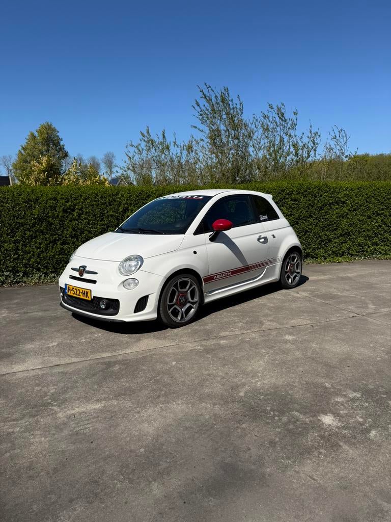 Fiat 500 1.4 Abarth C 2010 Wit, Auto's, Fiat, Bedrijf, Airbags, Airconditioning, Automatische klimaatregeling, Bluetooth, Boordcomputer